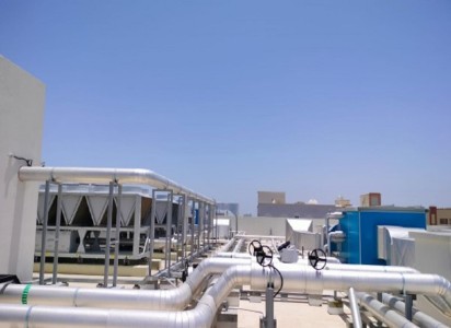 HVAC Installation Works in Hypermarket